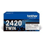 Brother TN-2420TWIN Toner Originale Multipack 2 Cartucce Alta Capacita' XL 3000 Pagine colore Nero