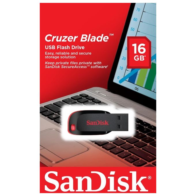 Sandisk Cruzer Blade 16Gb - Blister Version