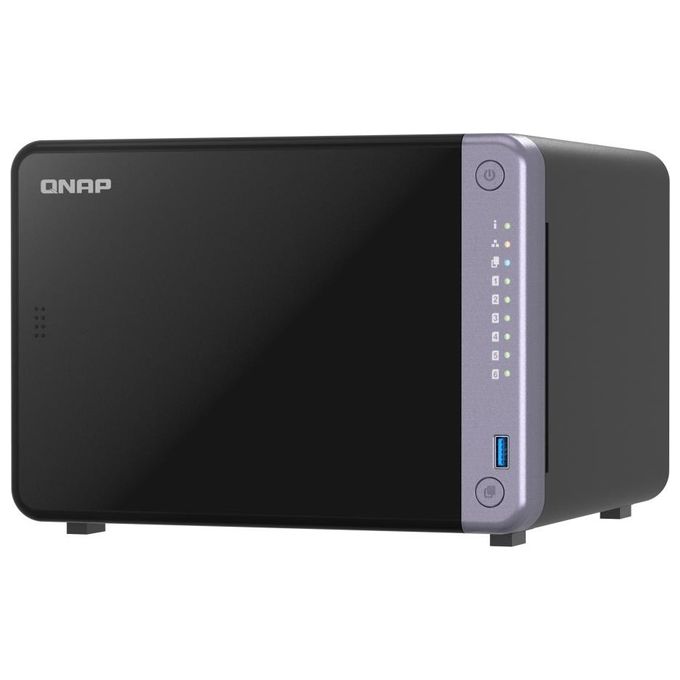 QNAP TS-632X-4G 6-bay 3.5'' desktop NAS AL524 4C 2.0GHz colore Nero