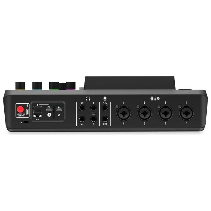 RØDE RCP II (2nd Gen) RØDECaster Pro II Soluzione di Produzione Audio All-in-One con 4 Ingressi Combo Neutrik 37 Pulsanti Programmabili Touchscreen HD 5.5 Pollici Dual USB-C Bluetooth Wi-Fi colore Nero