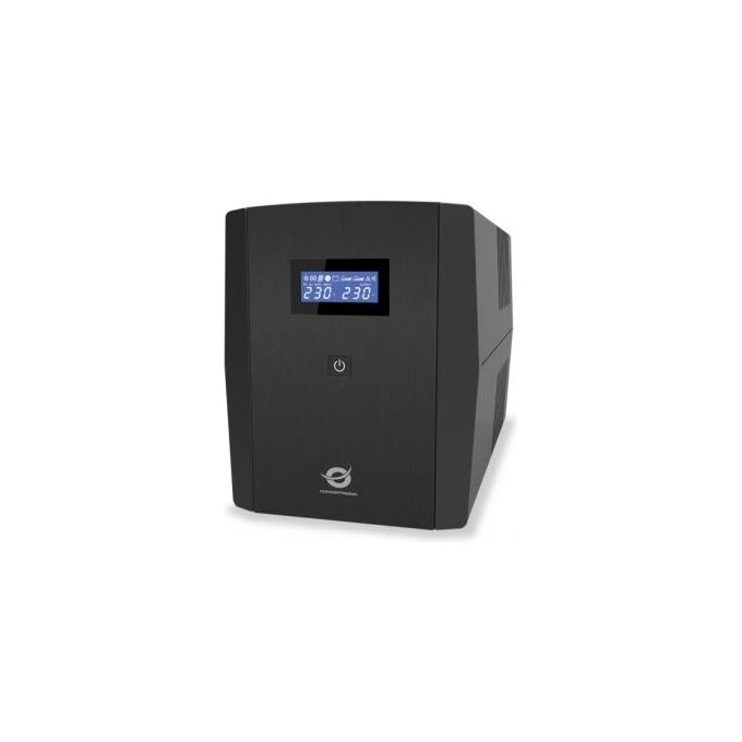 Conceptronic 110525903 ZEUS03E Gruppo di continuita' Line Interactive 1200 VA 720 W 6 Prese IEC C13 AVR Integrato Display LCD USB e Ethernet colore Nero