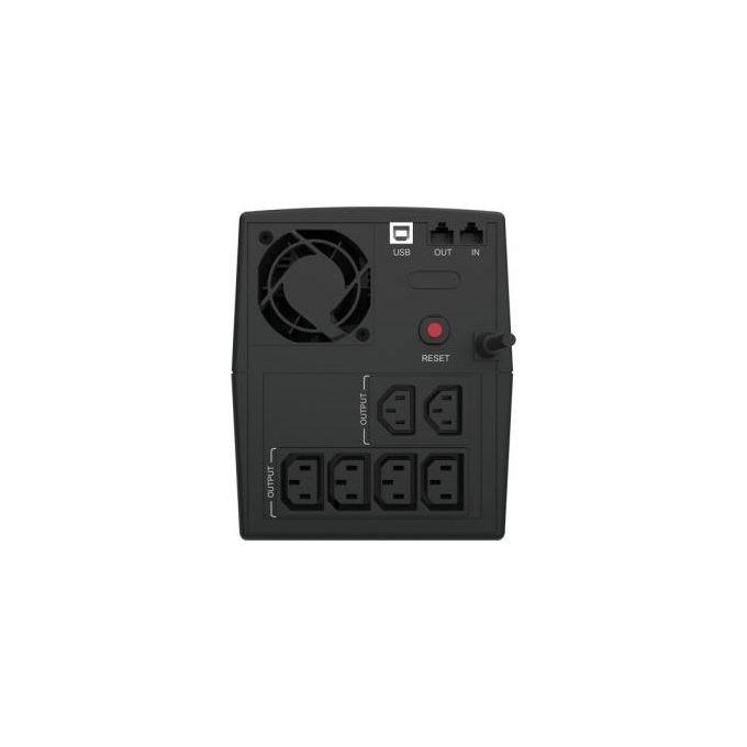 Conceptronic 110525903 ZEUS03E Gruppo di continuita' Line Interactive 1200 VA 720 W 6 Prese IEC C13 AVR Integrato Display LCD USB e Ethernet colore Nero