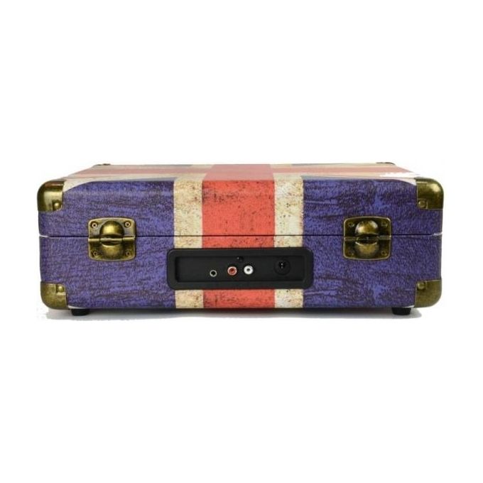 New Majestic TT-43 BT-USB-SD-AX Giradischi con Trasmissione a Cinghia Blu Uk Flag