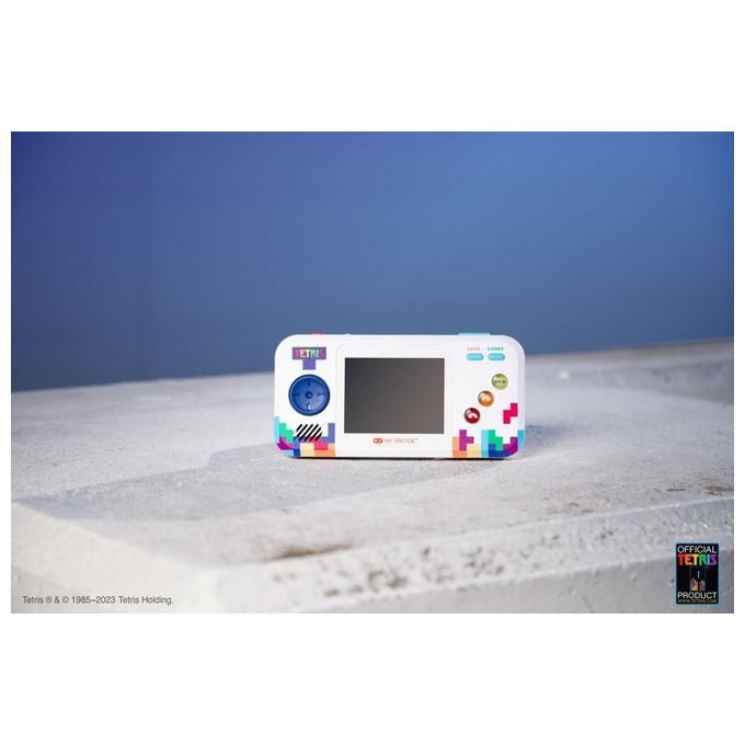 My Arcade DGUNL-7028 Tetris Pocket Player Pro Console da Gioco Portatile Schermo 2.75'' Alimentazione USB-C e Batterie AA colore Multicolore