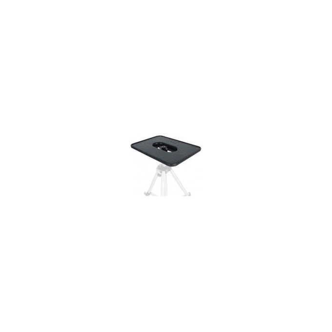 Walimex 15113 Piastra per Laptop e Proiettore in Alluminio Portata fino a 15 Kg con Attacco 1-4'' e 3-8'' colore Nero