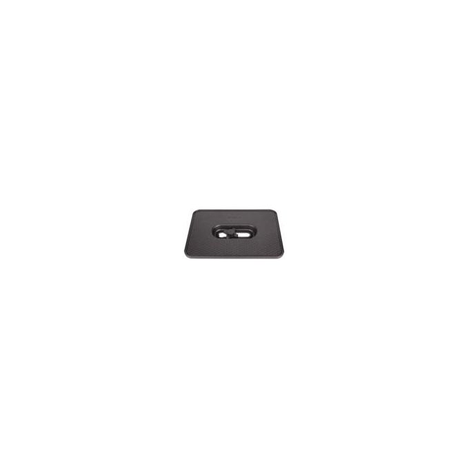 Walimex 15113 Piastra per Laptop e Proiettore in Alluminio Portata fino a 15 Kg con Attacco 1-4'' e 3-8'' colore Nero