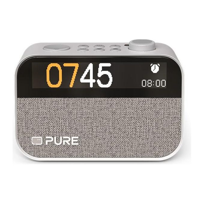 Pure 252451 Moment Charge Radiosveglia DAB+ FM Bluetooth 5.3 Wake-up Light Ricarica Wireless 4 Sveglie 10W colore Bianco