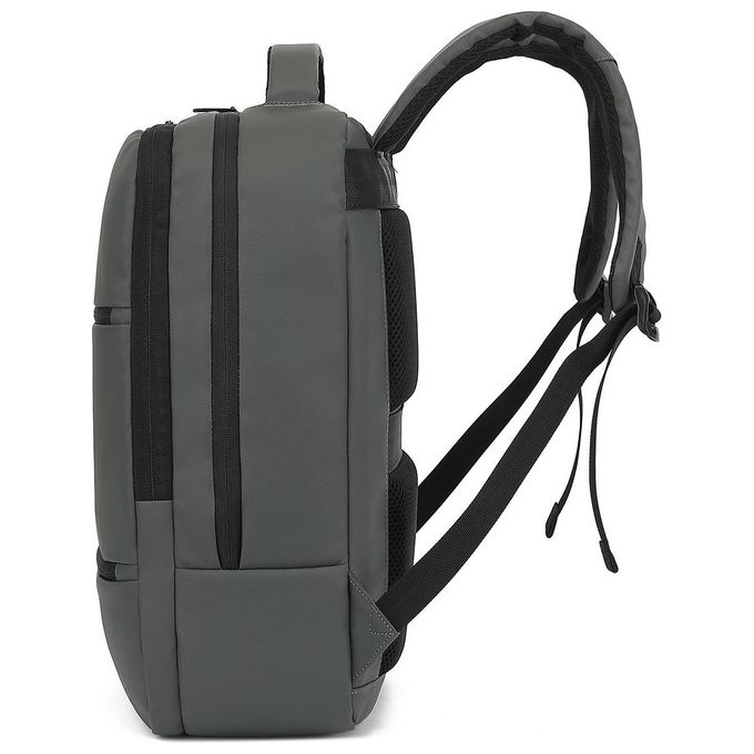 Celly BUSINESSBPACKGR Zaino per Computer Portatile fino a 15.6'' in Nylon con 2 Scomparti e Chiusura a Cerniera colore Grigio