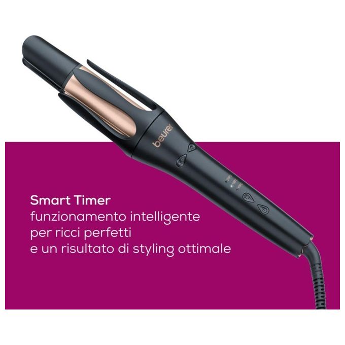 Beurer 10194 Arricciacapelli HT 75 con Regolazione Temperatura 3 Livelli e Rivestimento in Ceramica colore Rosa Rose Gold