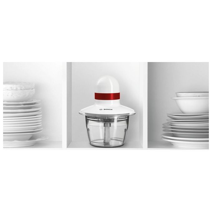 Bosch MMRP1000 Tritatutto 400 W ciotola 0,8 L lame acciaio inox lavastoviglie base antiscivolo colore Bianco