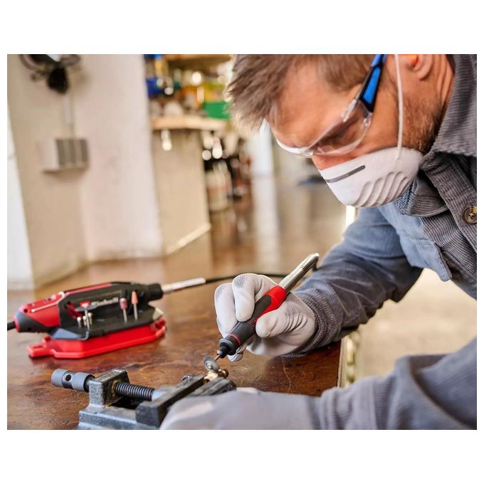 Einhell 4419380 TC-MT 150 E Utensile di rettifica e incisione 150 W 35000 giri-min con 117 accessori colore Nero Rosso