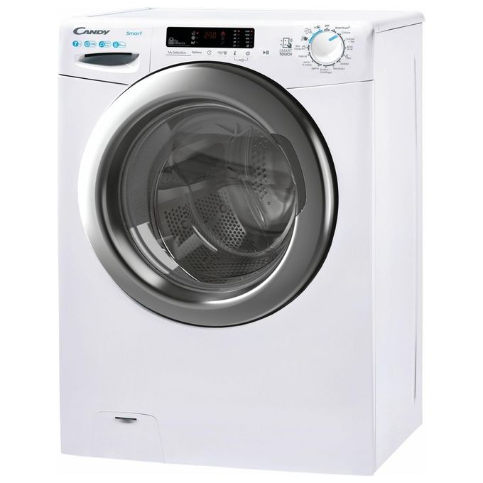 Candy Smart CSS4272DWR4-1-11 Lavatrice slim a carica frontale 7 kg 1200 giri Classe B 16 programmi Bianco 60x46x85