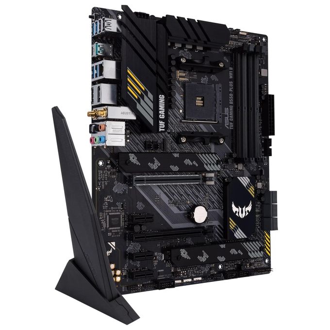 Asus TUF-GAMING-B550-PLUS-WIFI-II Scheda Madre ATX AMD B550 Socket AM4 DDR4 Wi-Fi 6 Bluetooth 5.2 2.5G LAN PCIe 4.0 2xM.2 6xSATA colore Nero