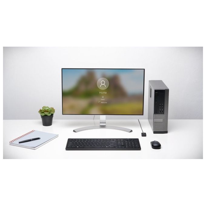 Kensington K62330WW VeriMark Desktop Chiavetta Lettore Impronte Digitali USB 2.0 FIDO U2F FIDO2 Windows Hello 10 impronte colore Nero