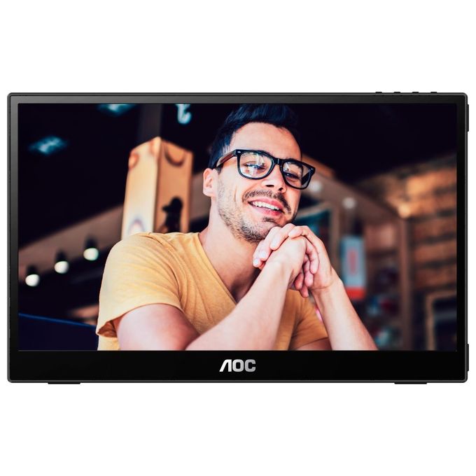 AOC 16T3EA Monitor portatile 15.6'' Full HD IPS USB-C Autopivot flicker-free colore Nero