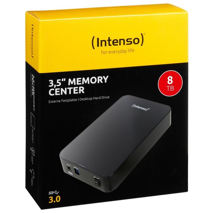 Intenso Memory Center Hard Disk Esterno 8Tb 3,5'' Nero