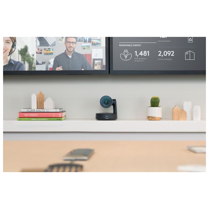 Logitech Rally Telecamera per Videoconferenza PTZ a Colori 3840x2160 Pixel Motorizzato Usb 3.0