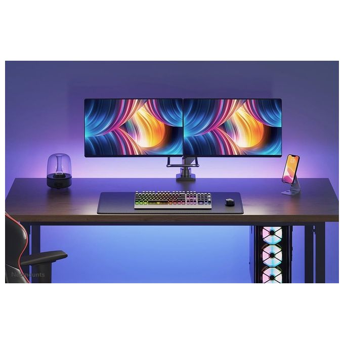 NewStar NeoMounts NM-D775DXBLACK Montaggio a Scrivania per Monitor Dimensione Schermo 10''-32'' Nero