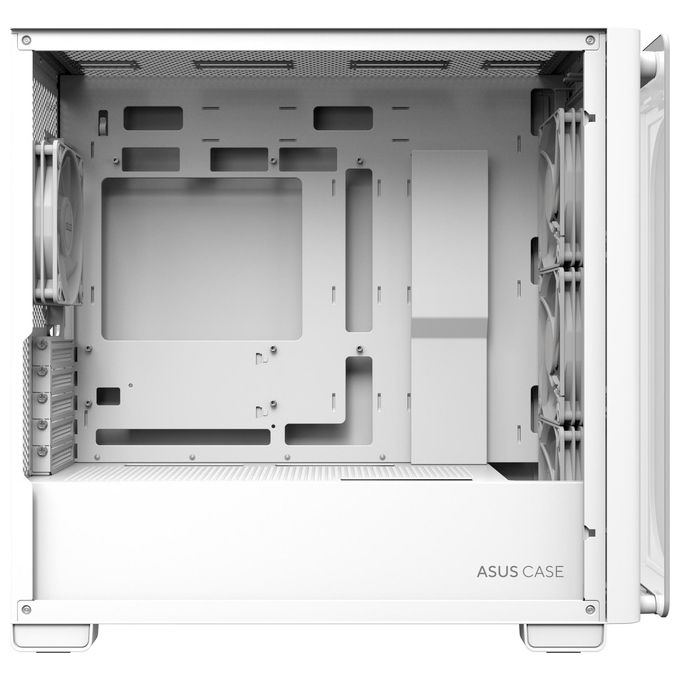ASUS 90DC00K3-B19010 A23 PLUS TG Case per PC Micro Tower con Pannello in Vetro Temperato e Illuminazione ARGB colore Bianco