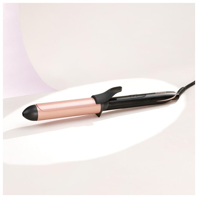 BaByliss C452E 32mm Curling Tong Ferro per ricci 6 regolazioni temperatura 160 210 °C cavo 2,5 m colore Nero Rosa