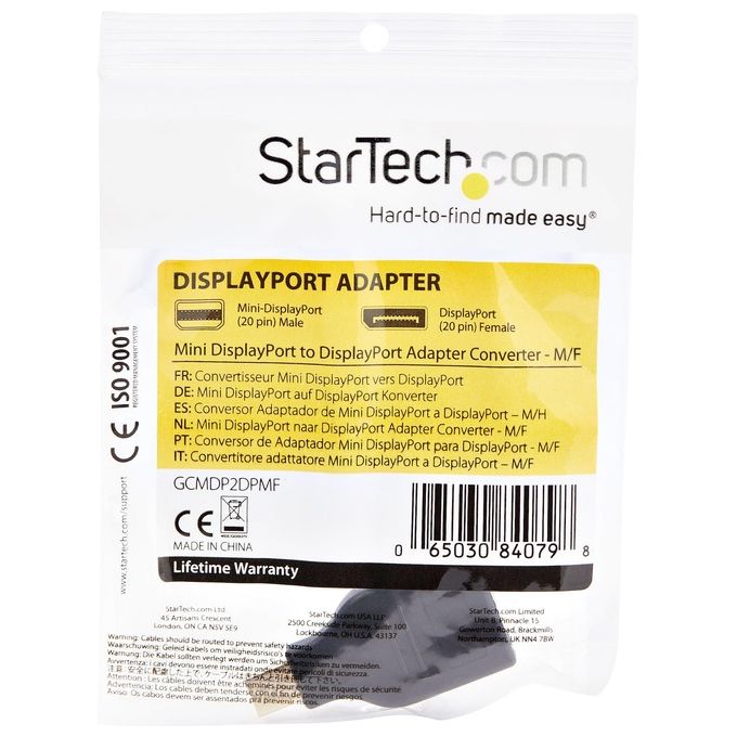 StarTech Convertitore adattatore Mini DisplayPort a DisplayPort - M-F
