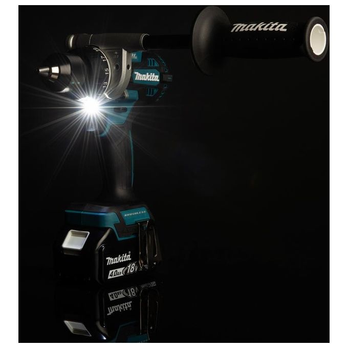 Makita DDF492Z Trapano Avvitatore 18V Motore Brushless 2100 Giri-min 141 Nm Impugnatura a Pistola Mandrino Autoserrante colore Blu Nero