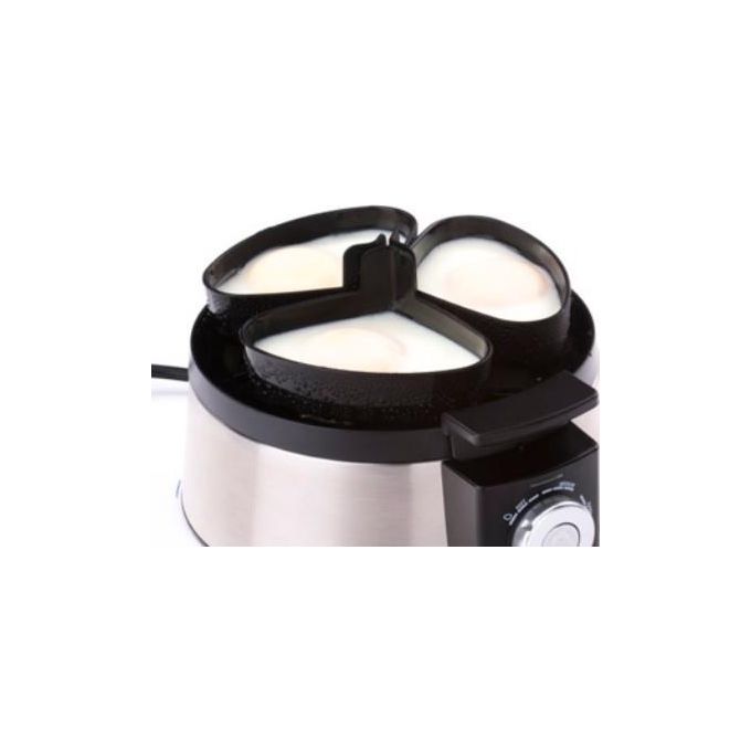 Cloer 6070 Cuociuova elettrico 7 uova 435 W cottura alla coque mantenimento calore colore Nero Argento