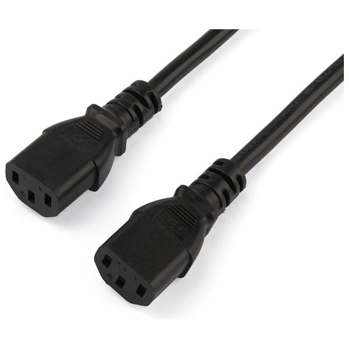 Startech Cavo di Alimentazione C13 Schuko Cee7 a 2x c13 da 2mt