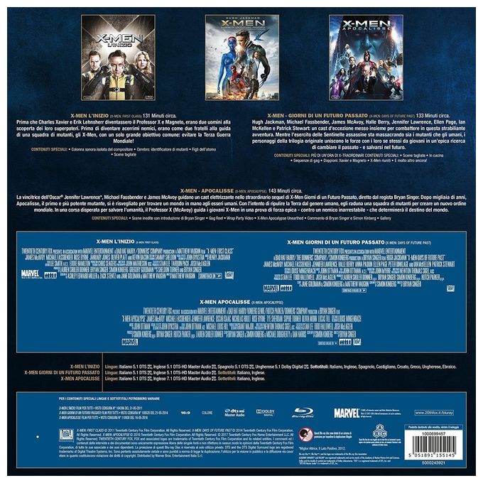 X - Men Beginning Trilogy - Vinyl Edition Blu-Ray