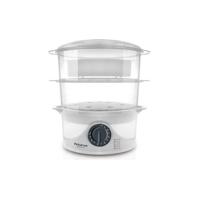 Taurus 968116000 Salutecook Cuociriso Vaporiera 2 Cestelli 6 L 800 W colore Bianco