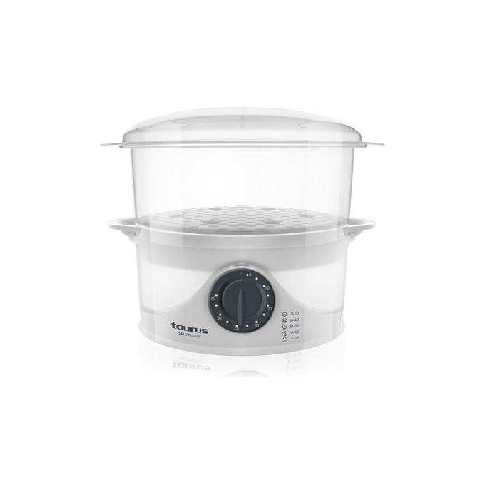 Taurus 968116000 Salutecook Cuociriso Vaporiera 2 Cestelli 6 L 800 W colore Bianco