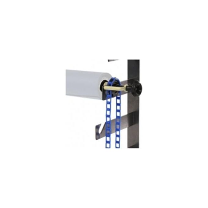 Walimex 12504 Set di Supporto Portafondale a 3 Ganci per Sfondi in Cartone Montaggio a Parete e Soffitto Portata 6 Kg colore Nero Blu