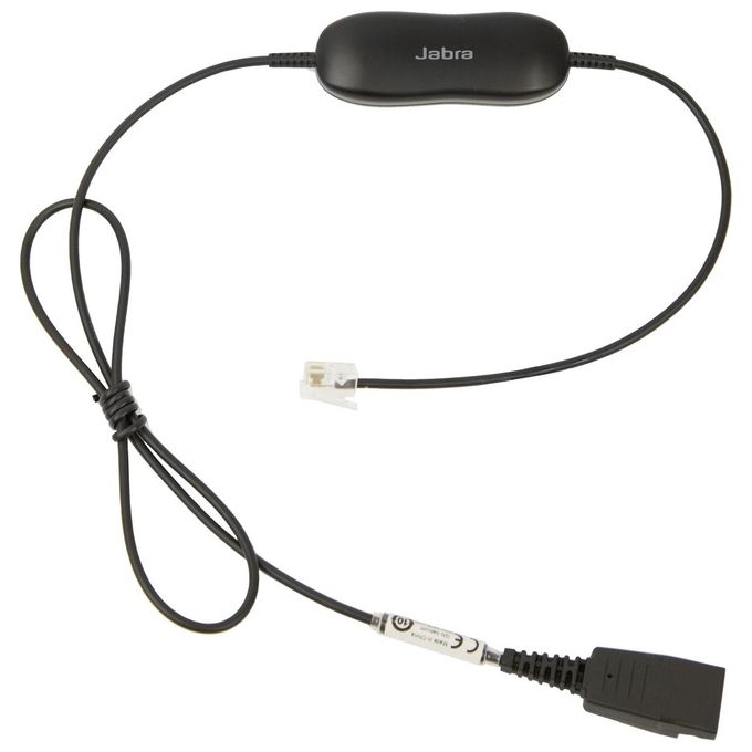 Jabra GN1216 Cavo per cuffie RJ-9 (M) disconnessione rapida (M) per Avaya one-X Deskphone Edition 96XX, Jabra GN 2000, GN2000, BIZ 2400, 2400 3in1, GN2000
