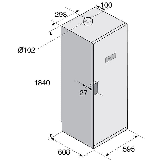 ASKO DC 7784 V.W Armadio Asciugabiancheria a Ventilazione Capacita' di carico 3,5 Kg 184,8 cm Bianco