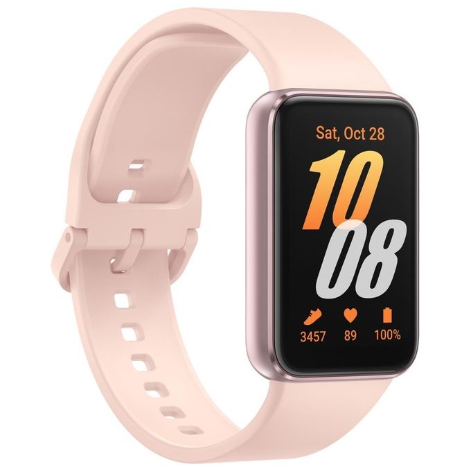 Samsung SM-R390NIDAEUB Galaxy Fit3 Smartband 1.6'' AMOLED IP68 5ATM 13 giorni autonomia 100+ sport colore Rosa Dorato
