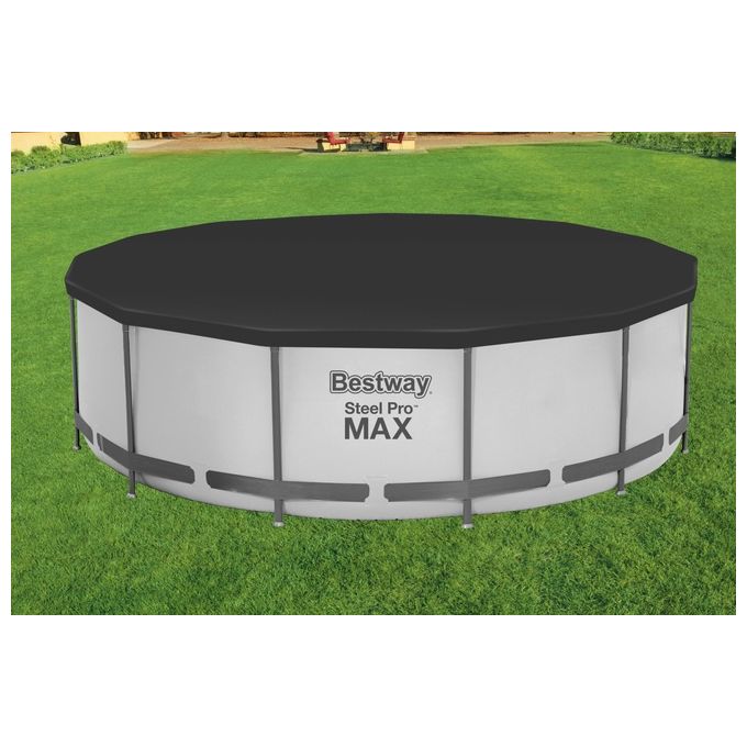 Bestway Copripiscina Fast Set Steel Pro e Steel Pro MAX 366x366cm Nero