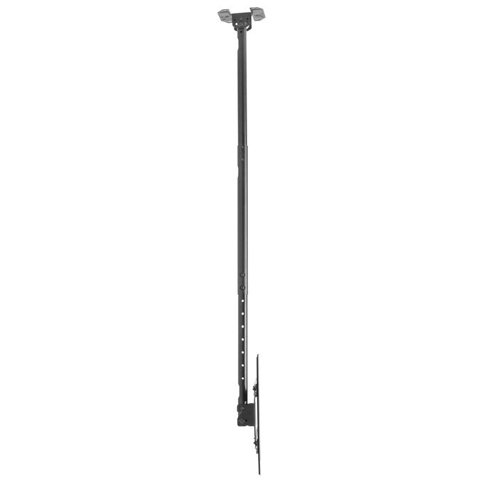 Equip 650321 Staffa TV da 32'' a 70'' per Montaggio a Soffitto Inclinazione 5 - 25° Rotazione ±30° VESA 100x100 - 400x400 mm colore Nero