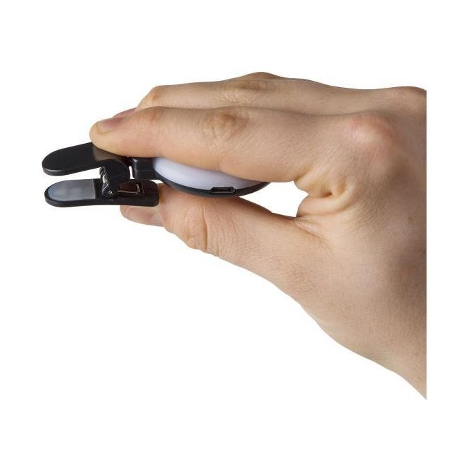 Celly Click Light Led Flash per Selfie Bluetooth con Flash Nero