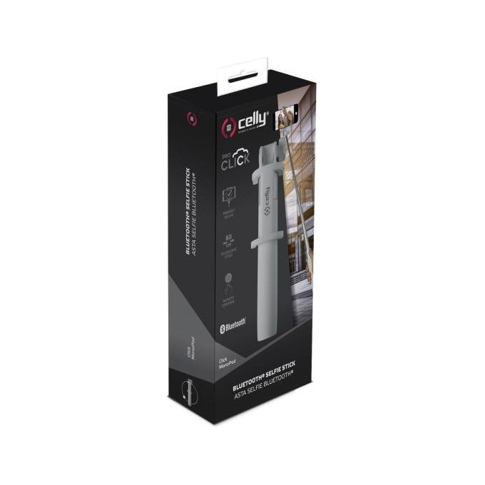 Celly Mono Splitpod Bluetooth Bastone per Selfie per Smartphone Bianco