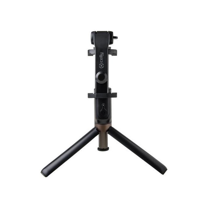 Celly Click Propod Bluetooth Selfie Stick con Tripod Nero