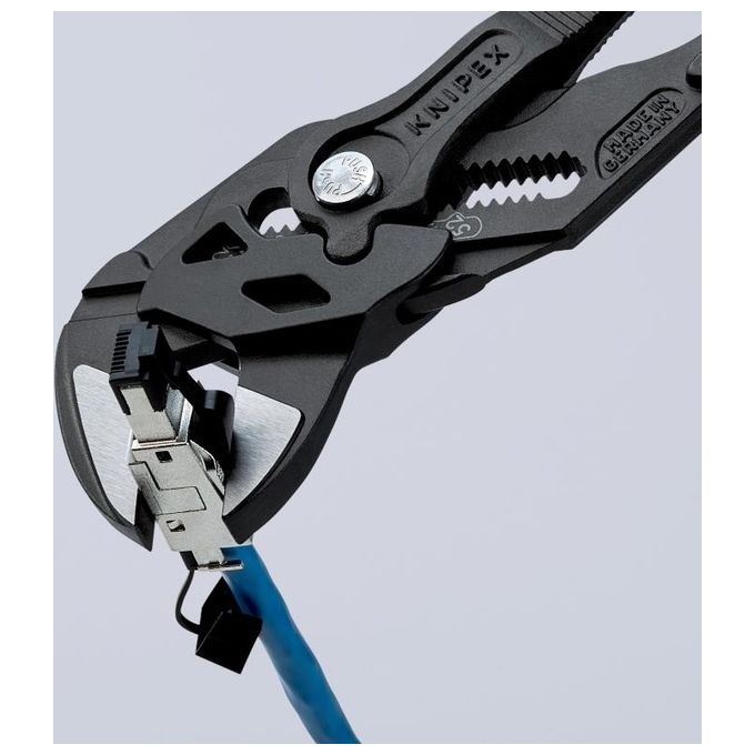Knipex 86 02 250 Pinza Chiave 250 mm acciaio cromo-vanadio ganasce parallele 52 mm colore Grigio