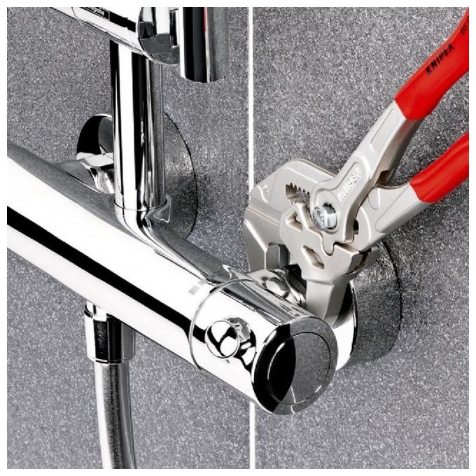 Knipex 86 02 250 Pinza Chiave 250 mm acciaio cromo-vanadio ganasce parallele 52 mm colore Grigio