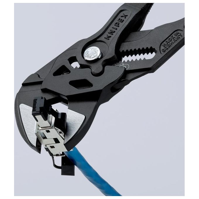 Knipex 86 02 250 Pinza Chiave 250 mm acciaio cromo-vanadio ganasce parallele 52 mm colore Grigio