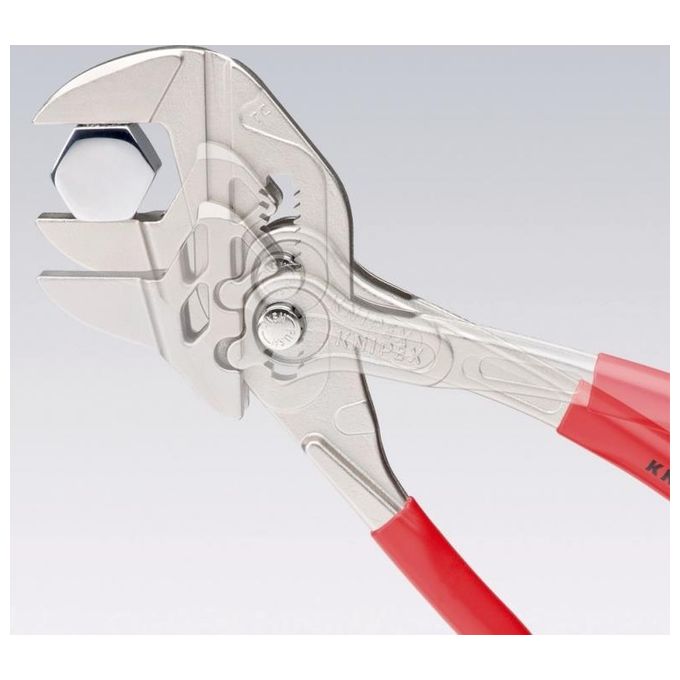 Knipex 86 02 250 Pinza Chiave 250 mm acciaio cromo-vanadio ganasce parallele 52 mm colore Grigio