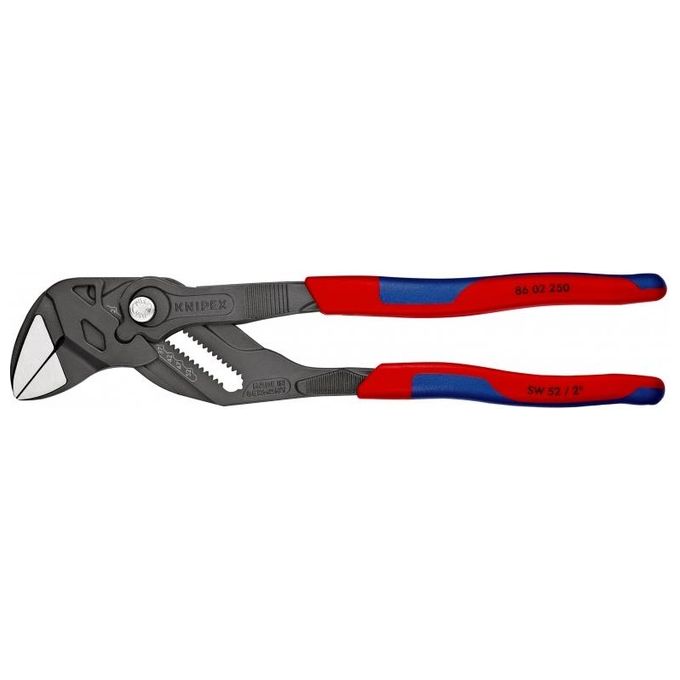 Knipex 86 02 250 Pinza Chiave 250 mm acciaio cromo-vanadio ganasce parallele 52 mm colore Grigio