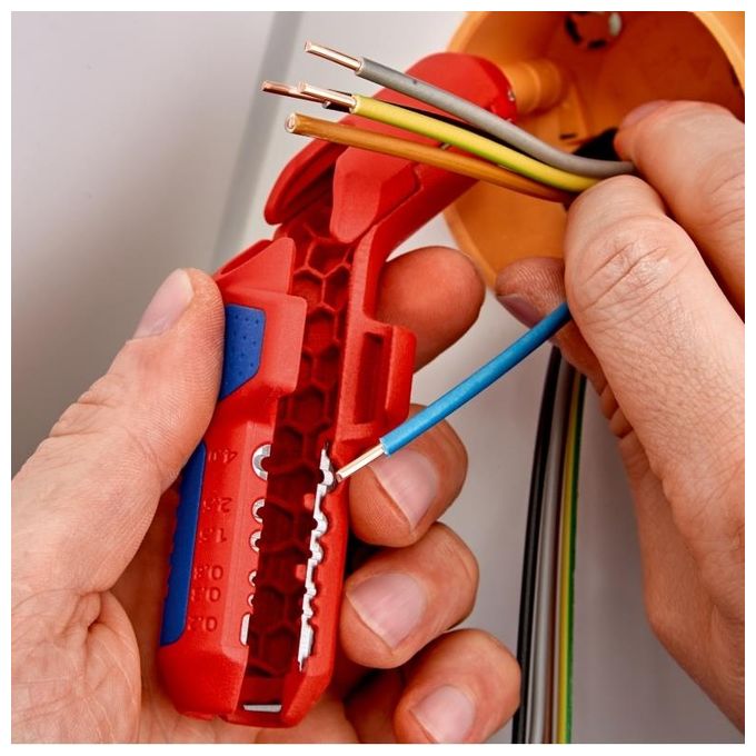 Knipex ErgoStrip Utensile Spelacavi per Mancini
