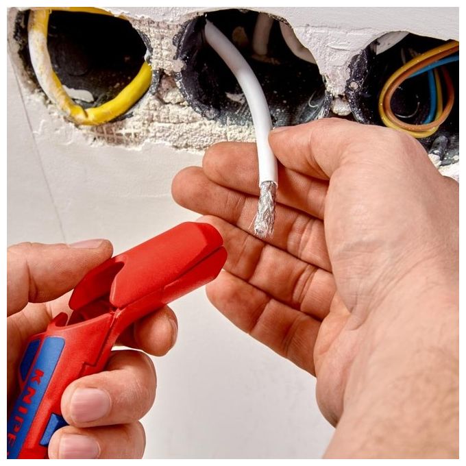 Knipex ErgoStrip Utensile Spelacavi per Mancini