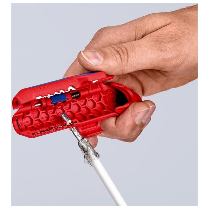 Knipex ErgoStrip Utensile Spelacavi per Mancini