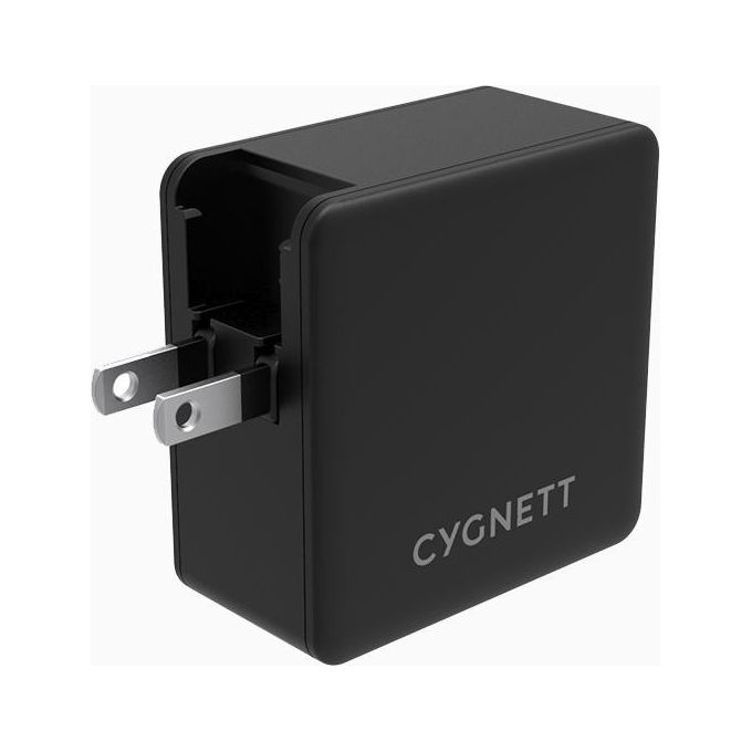 Cygnett adattatore da rete con adattatori da viaggio 57w pd usb-c + usb-a