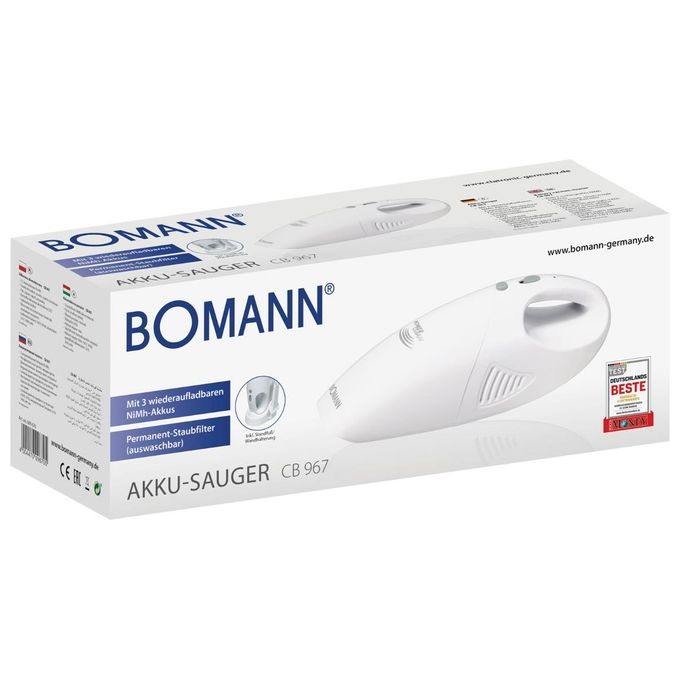 Bomann CB 967 Aspiratore Portatile Bianco